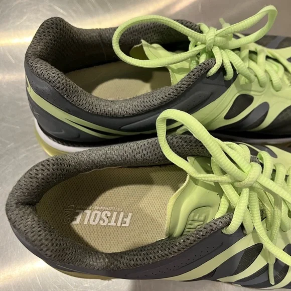 Nike Men's  AirMax FitSole size 12 Yellow/ Green and Gray Athletic Shoes - Picture 9 of 10